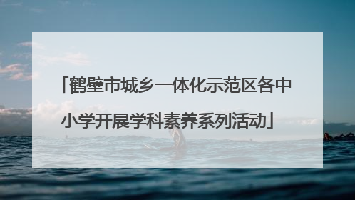 鹤壁市城乡一体化示范区各中小学开展学科素养系列活动