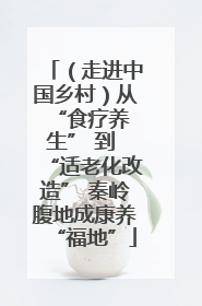 （走进中国乡村）从 “食疗养生” 到 “适老化改造” 秦岭腹地成康养“福地”