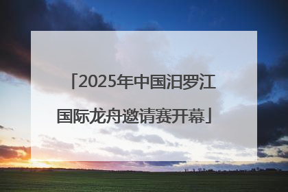 2025年中国汨罗江国际龙舟邀请赛开幕