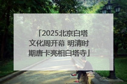 2025北京白塔文化周开幕 明清时期唐卡亮相白塔寺