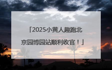 2025小黄人趣跑北京园博园站顺利收官！