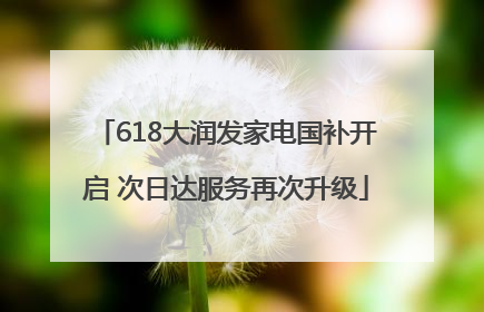 618大润发家电国补开启 次日达服务再次升级
