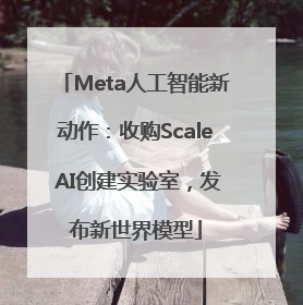 Meta人工智能新动作：收购Scale AI创建实验室，发布新世界模型